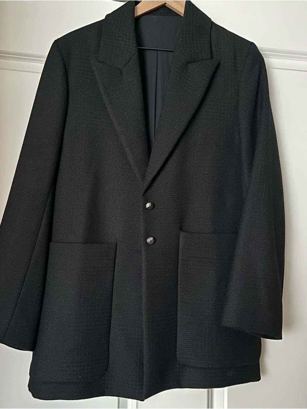 Studio Nicholson Black Acre Wool Blazer